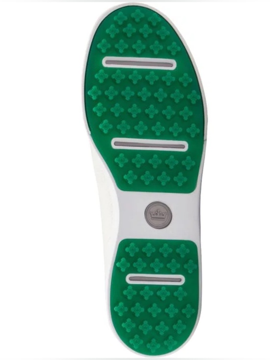 NEW Peter Millar Drift Leather Hybrid Course Golf Shoe: White/Fairway (Size 10)